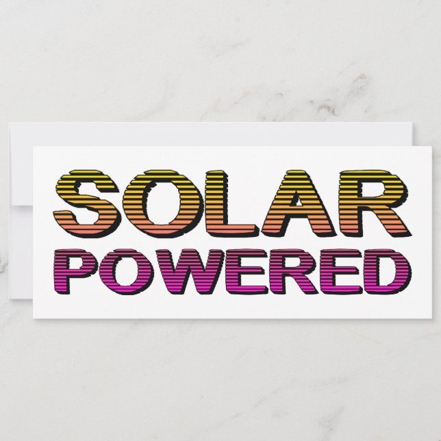 Convite movido a energia solar (Frente)