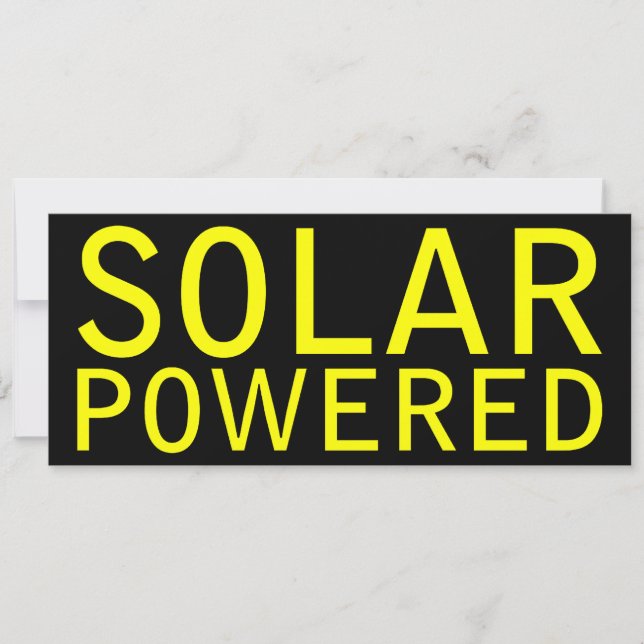 Convite movido a energia solar (Frente)