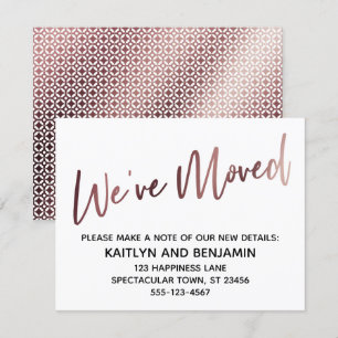 Convite Movimentamos a placa padrão Dourada Rosa de escri