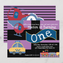 Convite Movimento Cortado Por Garota primeiro aniversario 