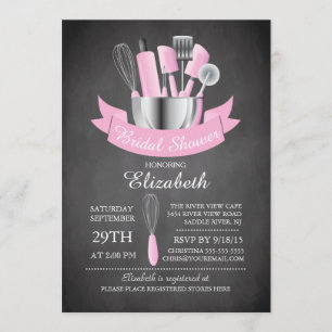 Convite Movimento De Chalkboard Moderno O Chá de panela Da