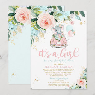 Convite Movimento Elefante Por Rosa Rosa Rosa Rosa De Conv