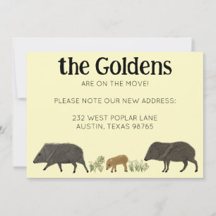 Convite MOVING ANNOUNCEMENT Javelina Family Southwest