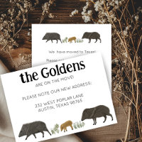 MOVING ANNOUNCEMENT Javelina Family Southwest Card