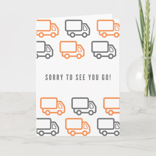 Convite Moving Farewell Card (Frente)