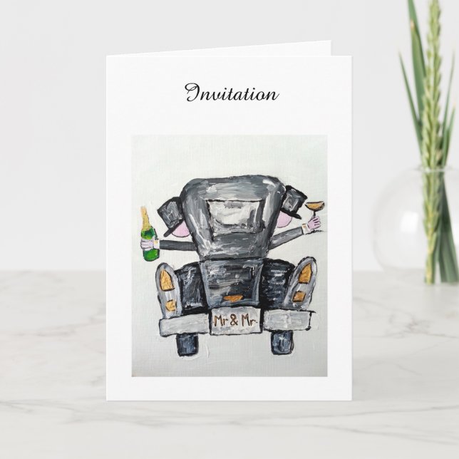 Convite Mr and Mr wedding invitation (Frente)