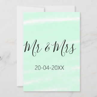 Convite Mr & Mrs add family name date year wedding favor g