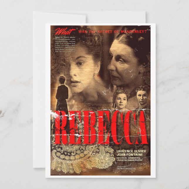 Convite Mrs. Danvers welcomes you (Frente)