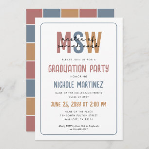 Convite MSW Master of Social Work Graduation