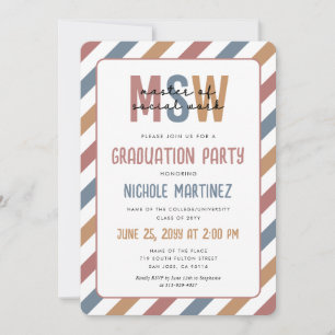 Convite MSW Master of Social Work Graduation Retro