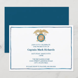 Convite Mudança de Comando de Promoção do Quartermaster