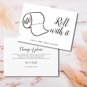 Convite Mudança de Data Adiada Evento Cancelado