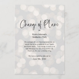 Convite Mudança de Data Negócios ou Evento Pessoal COVID 1