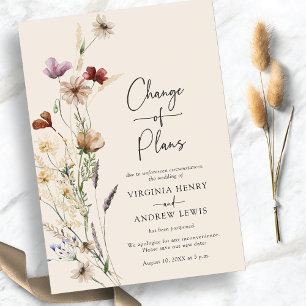Convite Mudança Floral De Planos