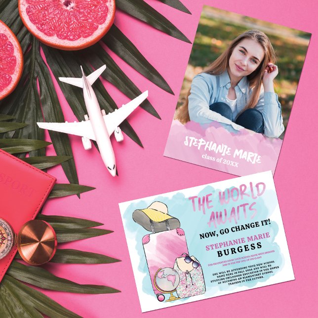 Convite Mude o lançamento mundial de graduação de fotos (Criador carregado)