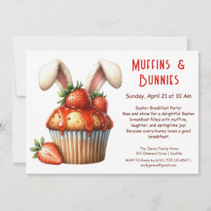 Convite Muffins & Manhãs – Festa de Breakfast de Páscoa
