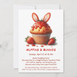 Convite Muffins & Manhãs – Festa de Café da Manhã de Pásco
