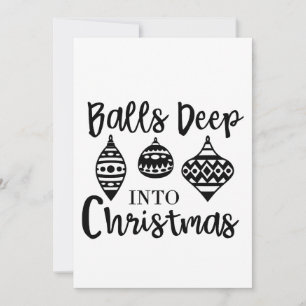 Convite Muito Fundo no Natal Natal Divertido Xmas