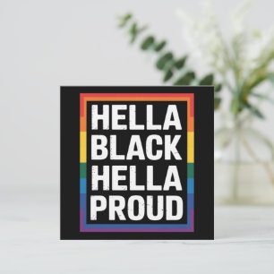 Convite Muito Negro Muito Orgulhoso Orgulho Gay Afro-Ameri
