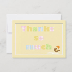 Convite Muito obrigado Notecard