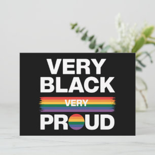 Convite Muito Preto Muito Orgulhoso Orgulho Preto Gay Orgu