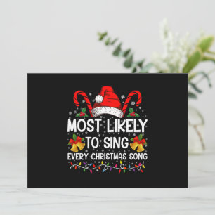 Convite Muito Provável Cantar Todas As Músicas De Natal Fa