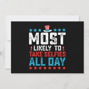 Convite Muito provavelmente tirará selfies o dia todo 4 de