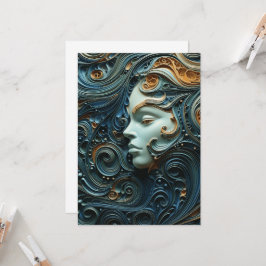 Convite Mulher ao Luar Arte 3D