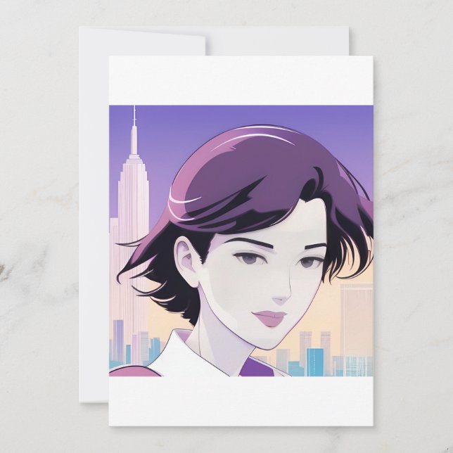 Convite Mulher Bela Estilo Nova Iorque (Frente)