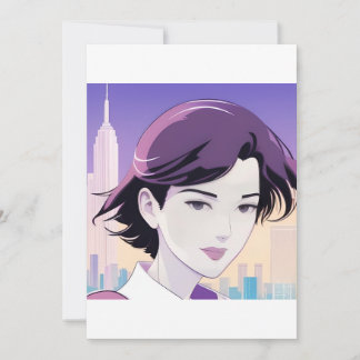 Convite Mulher Bela Estilo Nova Iorque
