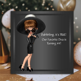 Convite Mulher Bonita Festa de aniversário