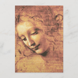 Convite Mulher bonita por Leonardo da Vinci