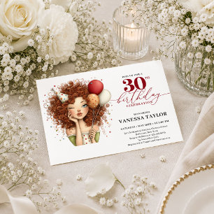 Convite Mulher Caprichosa Aniversário de 30 anos Festa Ver