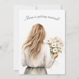 Convite Mulher com Chá de panela Buquê Daisy