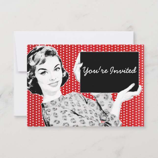 Convite Mulher com Sinal de 1950 (Frente)