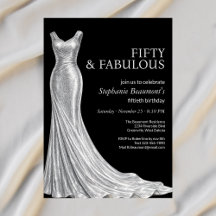 Mulher Elegante Fabuloso Vestido Prata 50º Anivers