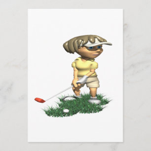 Convite Mulher Golfista
