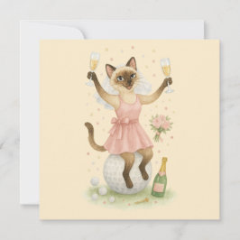 Convite Mulher golfista Save the Date Noiva Despedida 