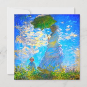 Convite Mulher Monet com Parasol