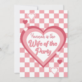 Convite Mulher retrógrada do Chá de panela do Coração