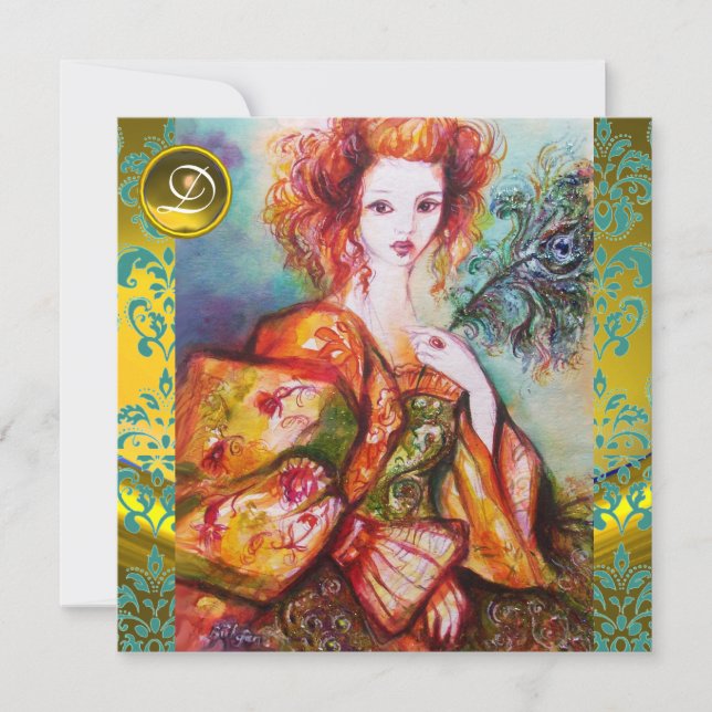 CONVITE MULHER ROMÂNTICA COM PENA DE PAZ ESPUMANTE (Frente)