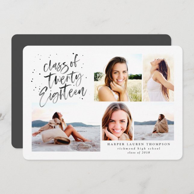 convite multifoto de formando 2018 (Frente/Verso)