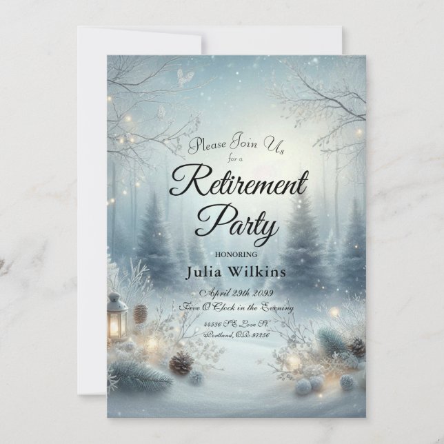 Convite Murmurios de um Solstício de Inverno (Frente)