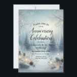 Convite Murmurios de um Solstício de Inverno<br><div class="desc">Defina o tom da sua celebração de inverno com este convite elegantemente congelado, apresentando uma cena de floresta sonhadora iluminada por uma suave luz de lanterna e neve recém-caída. Azuis suaves, prateados e brancos criam um cenário sereno e mágico, perfeito para reuniões aconchegantes e eventos sazonais sofisticados. A paisagem tranquila...</div>