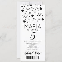 Música de Concerto Fofa Estilo de Bilhete de Fes