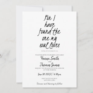 Convite Música de Salomão 3:4 Encontrou o Que Minha Alma