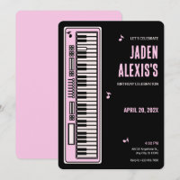música de teclado de piano de aniversário