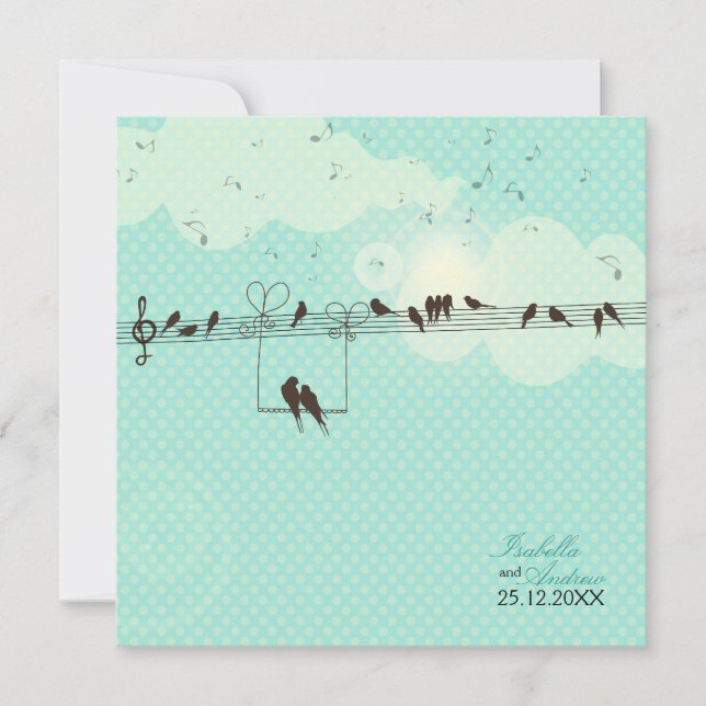 Convite Música do amor (Frente)