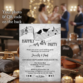 Convite Música Felizes Para Sempre Foto de Casamento