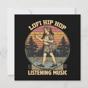 Convite Música lofi hip hop chillhop